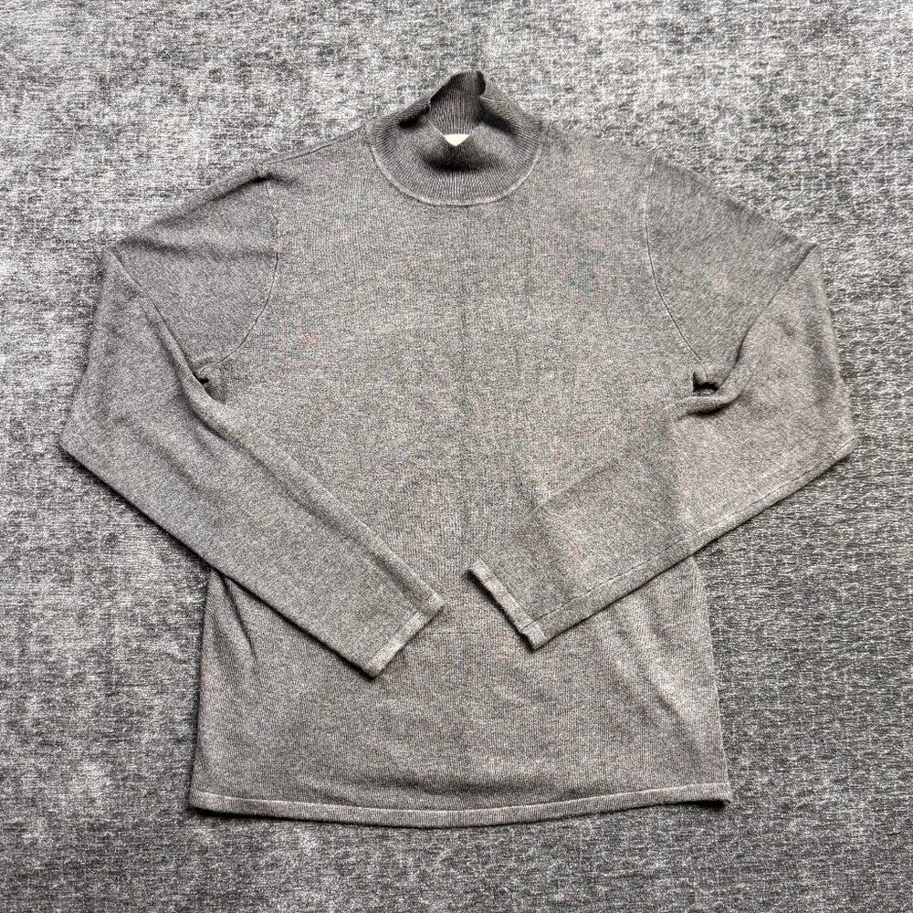 Philosophy Women’s Gray Long Sleeve Top High Collar Size Medium Rayon Blend